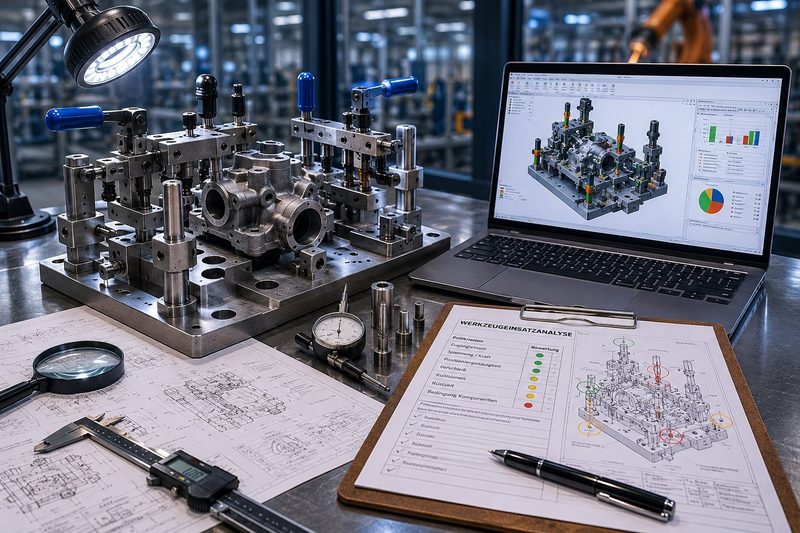 Werkzeugeinsatzanalyse an Vorrichtungen