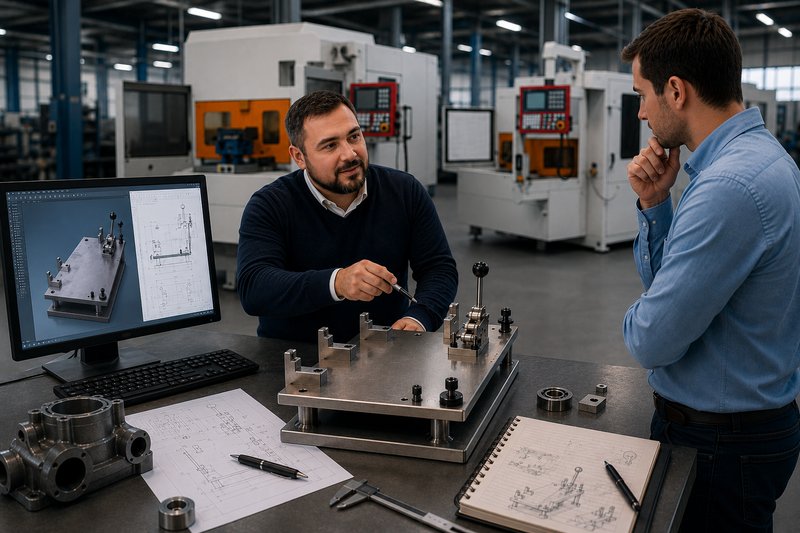 Beratungsgespräch über technische Vorrichtungen