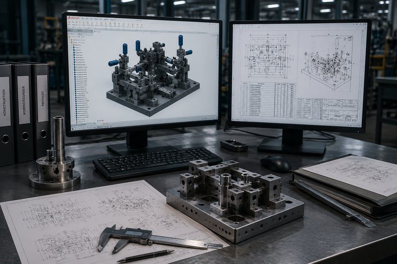 Technische Zeichnungen und Einzelteile